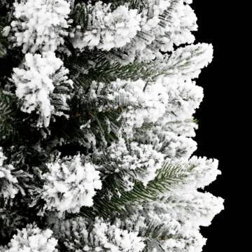 Flocked Slim Christmas Tree 210 cm | Hipomarket