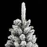 Flocked Slim Christmas Tree 210 cm | Hipomarket