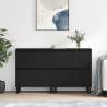 Stylish Black Engineered Wood Sideboards - Set of 2