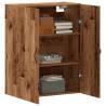 Wall Mounted Cabinet in Old Wood - Stylish Storage Solution