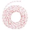 Durable 10m Pull Starter Cord - White & Red Ø4mm Nylon