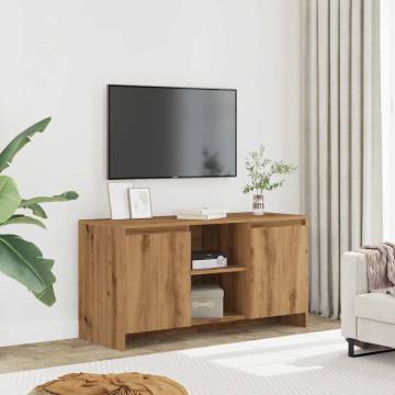 Artisan Oak TV Cabinet - Stylish & Practical Storage Solution