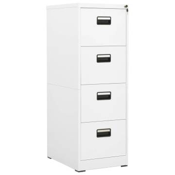 Filing Cabinet White - Durable Steel Office Storage | HipoMarket