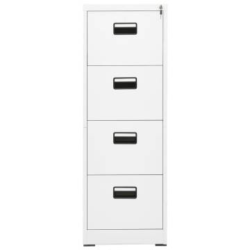 Filing Cabinet White - Durable Steel Office Storage | HipoMarket