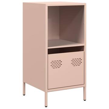 Stylish Pink Sideboard - Cold-rolled Steel - 35x39x73.5 cm