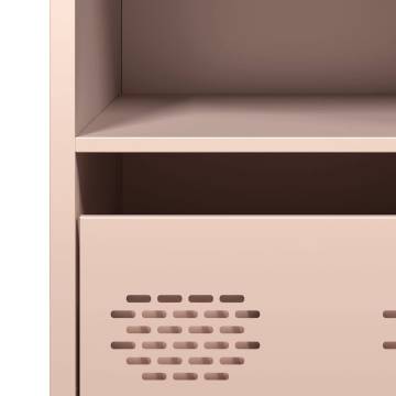 Stylish Pink Sideboard - Cold-rolled Steel - 35x39x73.5 cm