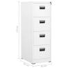 Filing Cabinet White - Durable Steel Office Storage | HipoMarket