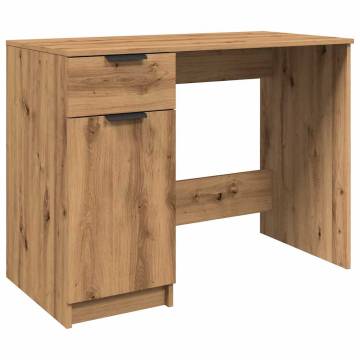 Artisan Oak Desk - 100x50x75 cm | Quality Engineered Wood