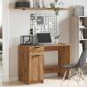 Artisan Oak Desk - 100x50x75 cm | Quality Engineered Wood