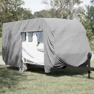 Caravan Cover Grey 670x250x220 cm - All-Weather Protection