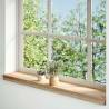 Window Sills 2 pcs Untreated Solid Oak - 80x15x2 cm