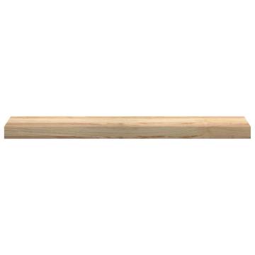 Window Sills 2 pcs Untreated Solid Oak - 80x15x2 cm