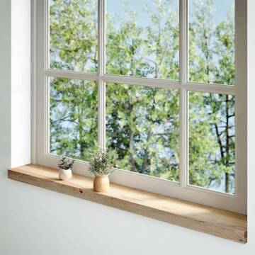 Solid Wood Oak Window Sills - 2 pcs Untreated | HipoMarket