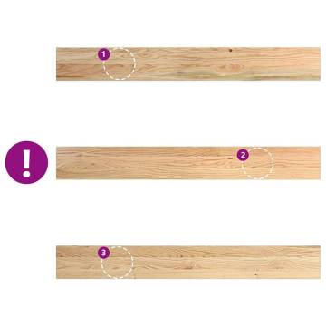 Solid Wood Oak Window Sills - 2 pcs Untreated | HipoMarket