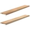  Window Sills 2 pcs Untreated 140x20x2 cm Solid Wood Oak Colour natural Size 140 x 20 x 2 cm Quantity in Package 1 