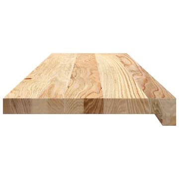 2 Pcs Untreated Solid Oak Window Sills | Hipomarket