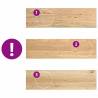 2 Pcs Untreated Solid Oak Window Sills | Hipomarket