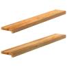  Window Sills 2 pcs Light Brown 110x15x2 cm Solid Wood Oak Colour light brown Size 110 x 15 x 2 cm Quantity in Package 1 