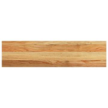 Light Brown Window Sills (2 pcs) | Solid Oak - 80x20x2 cm