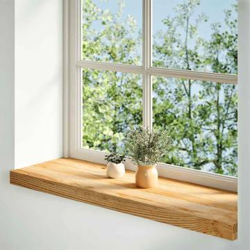 Light Brown Window Sills - 2 pcs Solid Oak 70x25x2 cm