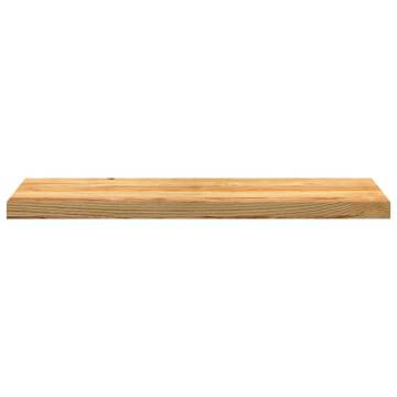 Light Brown Solid Oak Window Sills - 90x25x2 cm (2 pcs) | HipoMarket