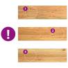 Light Brown Solid Oak Window Sills - 90x25x2 cm (2 pcs) | HipoMarket