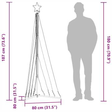 Christmas Tree Light 339 LEDs Blue - 187 cm | HipoMarket