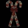 50 LED Christmas Candy Cane Decoration - Warm White Lights