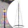 Colorful 200 LEDs Christmas Tree Light Cone - 182 cm