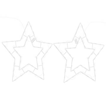 Christmas Lights Star Silhouette - 2 pcs Warm White LEDs