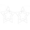  Christmas Lights Star Silhouette 2 pcs 50 LEDs Warm White Quantity in Package 1 Model star Number of LEDs 