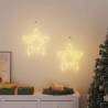 Christmas Lights Star Silhouette - 2 pcs Warm White LEDs