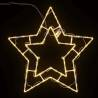 Christmas Lights Star Silhouette - 2 pcs Warm White LEDs