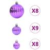 Lila Christmas Baubles Set - 100 Pcs Ø346 cm | Hipo Market