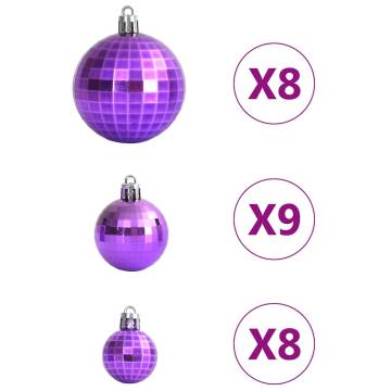 Lila Christmas Baubles Set - 100 Pcs Ø346 cm | Hipo Market