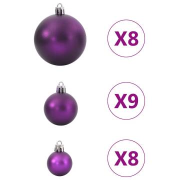 Lila Christmas Baubles Set - 100 Pcs Ø346 cm | Hipo Market