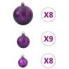 Lila Christmas Baubles Set - 100 Pcs Ø346 cm | Hipo Market