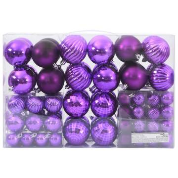 Lila Christmas Baubles Set - 100 Pcs Ø346 cm | Hipo Market