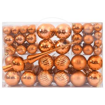 Christmas Baubles Set 98 pcs - Copper Ø346 cm | Hipo Market