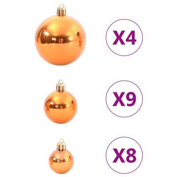 Christmas Baubles Set 98 pcs - Copper Ø346 cm | Hipo Market