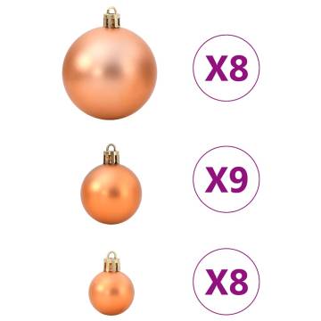 Christmas Baubles Set 98 pcs - Copper Ø346 cm | Hipo Market