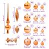 Christmas Baubles Set 98 pcs - Copper Ø346 cm | Hipo Market