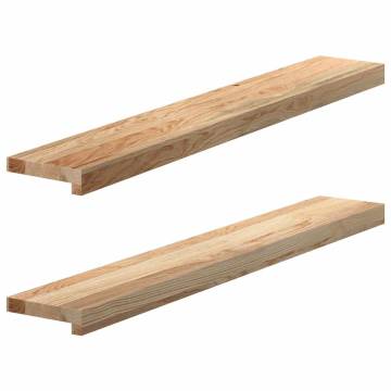 Untreated Solid Oak Window Sills 2 pcs | 100x15x2 cm