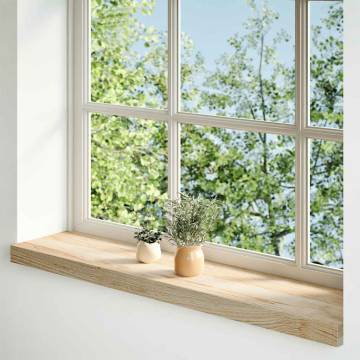 Untreated Solid Oak Window Sills 2 pcs - 90x20x2 cm