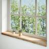 Untreated Oak Window Sills - 2 pcs | Solid Wood 110x20x2 cm