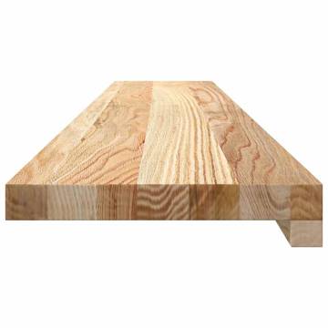 Untreated Oak Window Sills - 2 pcs | Solid Wood 110x20x2 cm