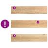 Untreated Solid Oak Window Sills - 2 pcs | 120x25x2 cm