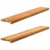  Window Sills 2 pcs Light Brown 120x20x2 cm Solid Wood Oak Colour light brown Size 120 x 20 x 2 cm Quantity in Package 1 