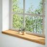 Window Sills 2 pcs Light Brown Solid Oak - 100x25x2 cm