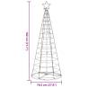 Christmas Tree Light Cone 200 LEDs Cold White 182 cm | HipoMarket